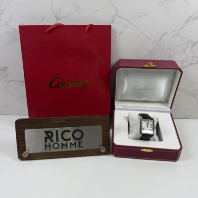 까르*에 탱크 머스트 스틸 가죽스트랩 엑스트라라지 41mm×31mm 1:1 최상급 (싱크 97.6%)