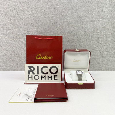 까르*에 산토스 스틸 미디움 [유*인 착용] 41.9mm×35.1mm 1:1 최상급 (싱크 98.6%)