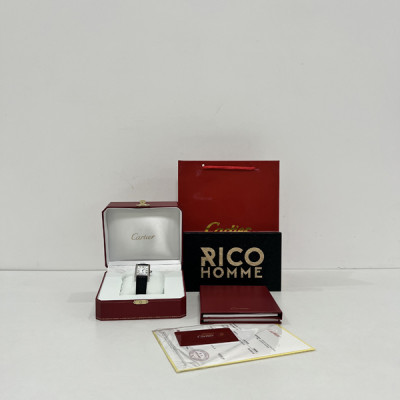 까르*에 탱크 머스트 스틸 가죽스트랩 라지 쿼츠 33.7mm×25.5mm 1:1 최상급 (싱크 97.6%)