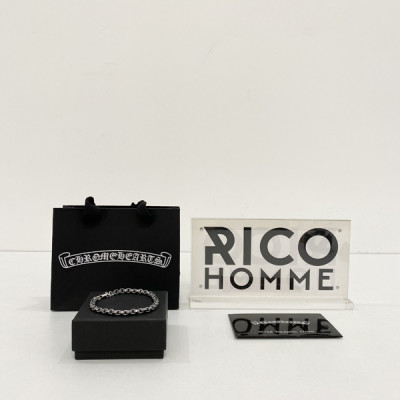 크롬HA츠 이서진 페이퍼체인 팔찌 (순은 s925)