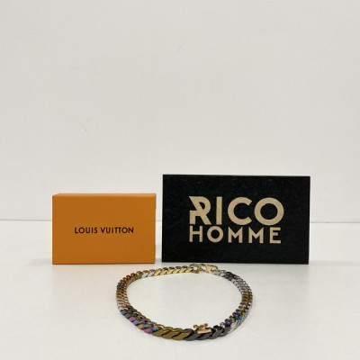 루이B통 체인링크스 패치 목걸이