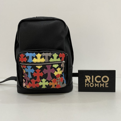 크롬HA츠 멀티컬러 크로스 패치 백팩 (PREMIUM)