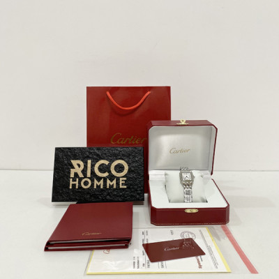 까르*에 팬더 스틸 미디움 쿼츠 36.5mm×26.7mm 1:1 최상급 (싱크 97.6%)