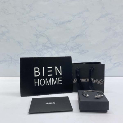 크롬HA츠 크로스 뱅글 팔찌 (순은 s925)