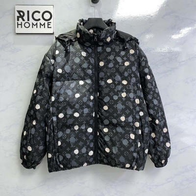 루이B통 X YK 모노그램 페인팅 도트 구스다운 패딩 자켓 (1:1 HIGH PREMIUM)