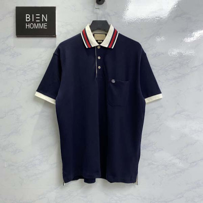 9찌 더블GG 스몰로고 폴로 반팔 셔츠 (1:1 HIGH PREMIUM)