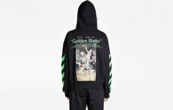 OFF 골든레티오 오버핏 후드티셔츠 (2color)