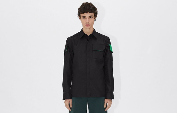 보*가 베*타 트리코틴 배색포켓 셔츠 그린 (PREMIUM)