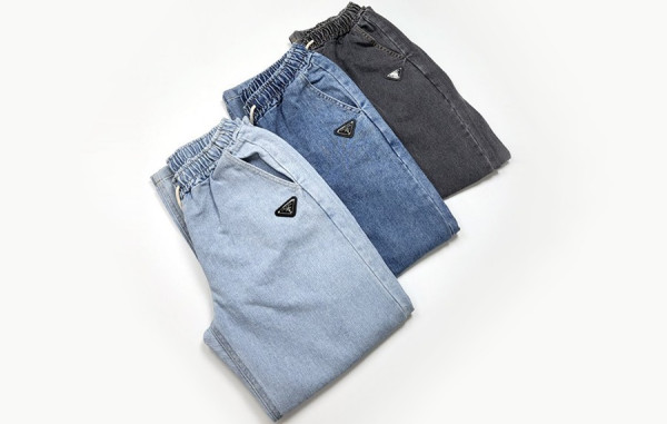 프RA다 삼각로고 밴딩 데님 팬츠 (3color)