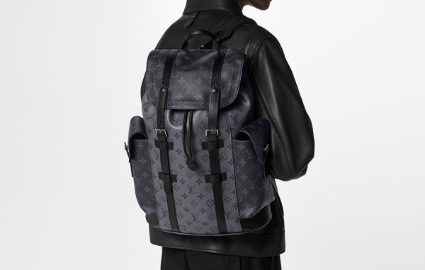 루이B통 크리스토퍼 모노그램 이클립스 소가죽 백팩