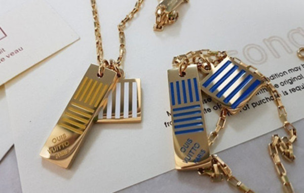 루이B통 다미에 컬러스 목걸이 (2color)