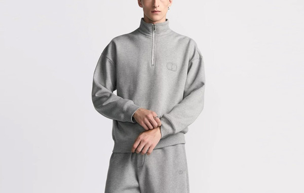 남녀공용 D올 Icon 하프 지퍼 스웨트 티셔츠 & 팬츠 (PREMIUM)