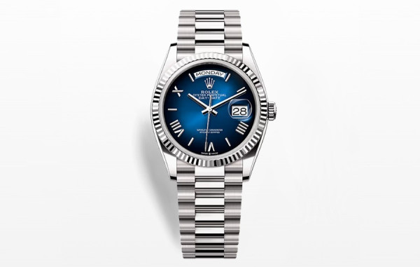 롤*스 데이데이트 블루 옴브레 로만 36mm 1:1 최상급 (싱크 99.8%)