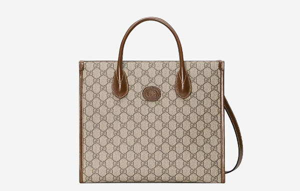 9찌 GG 스몰 토트백 베이지 에보니