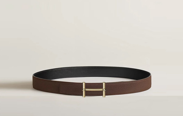 H르메스 d'Ancre 버클 & 리버서블 가죽 벨트 블랙/에토프 (HIGH PREMIUM)