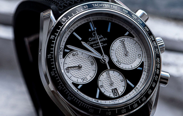 OM*GA 스피드마스터 레이싱 크로노미터 검판 러버스트랩 40mm 1:1 최상급 (싱크 98.9%)