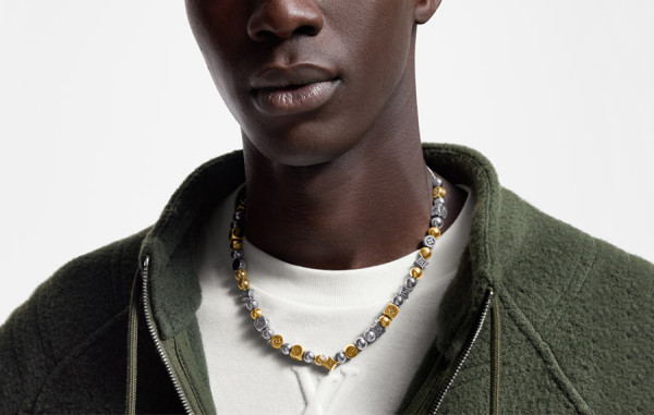 루이B통 LV 다미에 파티 비즈 목걸이 (PREMIUM)