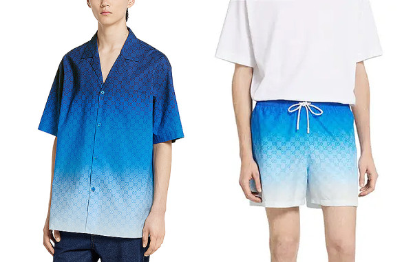 9찌 GG 포플린 테크니컬 울오버 반팔 셔츠 & 쇼츠 팬츠 (1:1 HIGH PREMIUM)