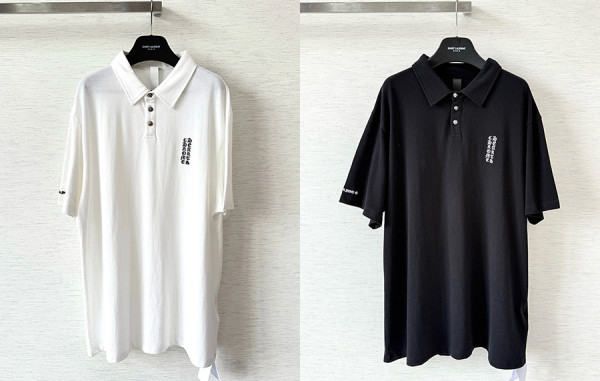 남녀공용 크롬HA츠 일본 한정 레터링 폴로 반팔 티셔츠 (1:1 HIGH PREMIUM)