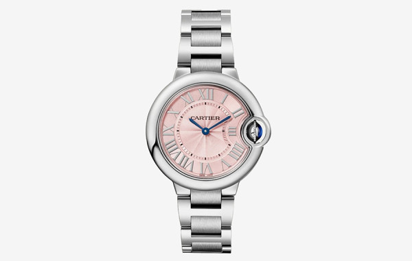 까르*에 발롱블루 스틸 핑크다이얼 스몰 쿼츠 33mm 1:1 최상급 (싱크 97.6%)