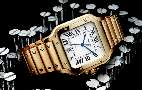 까르*에 산토스 로즈골드 라지 47.5mm×39.8mm 1:1 최상급 (싱크 98.6%)