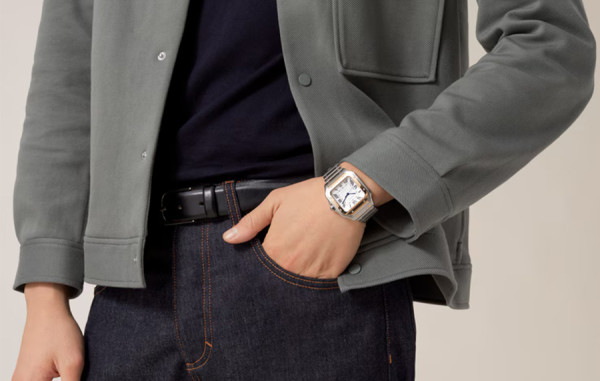 까르*에 산토스 옐로우골드 콤비 라지 47.5mm×39.8mm 1:1 최상급 (싱크 98.6%)