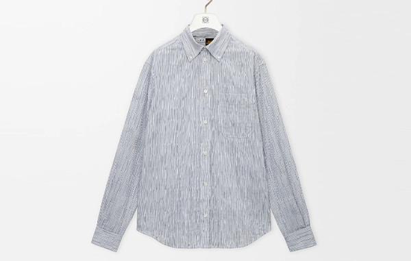 로E베 애너그램 코튼 블렌드 스트라이프 셔츠 (PREMIUM)