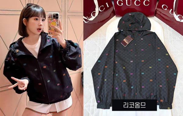 9찌 GG 코튼 립스탑 자카드 후드 롱슬리브 자켓 (1:1 HIGH PREMIUM)