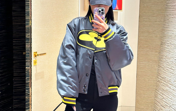 루이B통 LV 플라워 베이스볼 블루종 자켓 (PREMIUM)