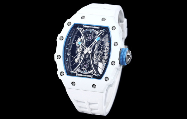 리차*밀 RM53-01 파블로 맥 도너우 TPT 카본(화이트) 화이트 러버밴드 42.5mm×50.5mm 1:1 최상급 (싱크 99.8%)