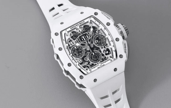 리차*밀 RM11-03 크로노그래프 화이트세라믹(화이트) 화이트 러버밴드 44.5mm×50mm 1:1 최상급 (싱크 98.9%)