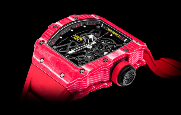 리차*밀 RM35-02 라파엘 나달 TPT 카본(올레드) 레드 러버밴드 44.5mm×50mm 1:1 최상급 (싱크 99.8%)