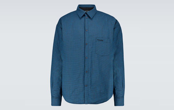 발렌시A가 체크 오버 셔츠 패딩 (PREMIUM)