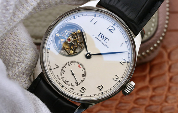 IW* 포르투기저 투르비용 핸드와운드 흰판 레더스트랩 43mm 1:1 최상급 (싱크 97.6%)